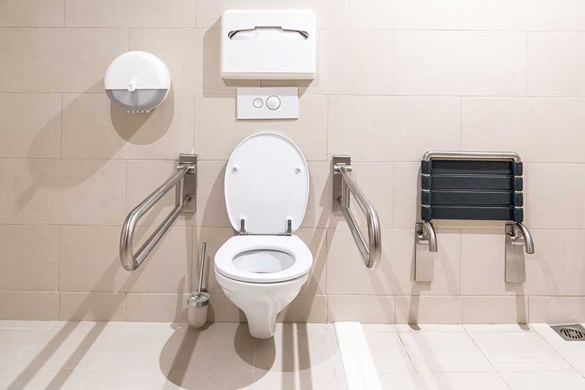 Public restroom for disabled people Public restroom for disabled people