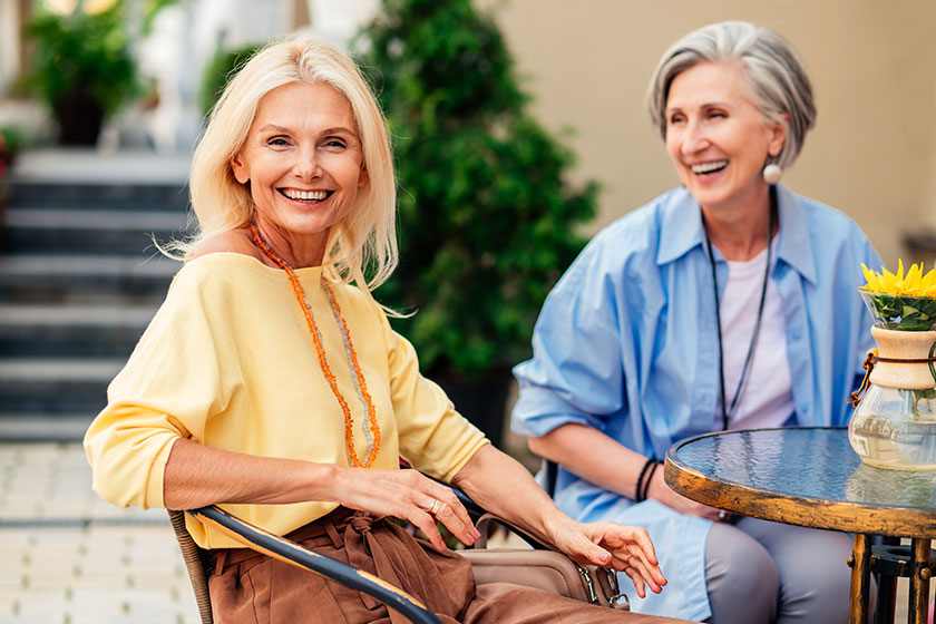 group beautiful happy senior adult women dating outdoors meeting bar group beautiful happy senior adult women dating outdoors meeting bar