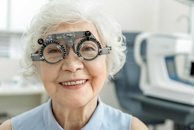 hilarious smiling old female person checking eyesight hilarious smiling old female person checking eyesight